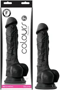 Colours Pleasures 7" Dildo Black