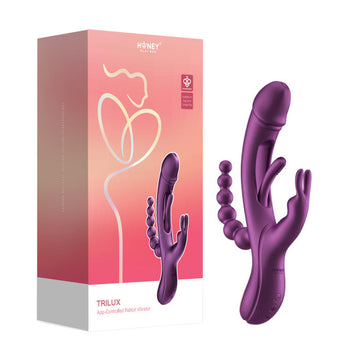 Honey Play Box Trilux Kinky Finger Rabbit Vibrator with Anal Beads