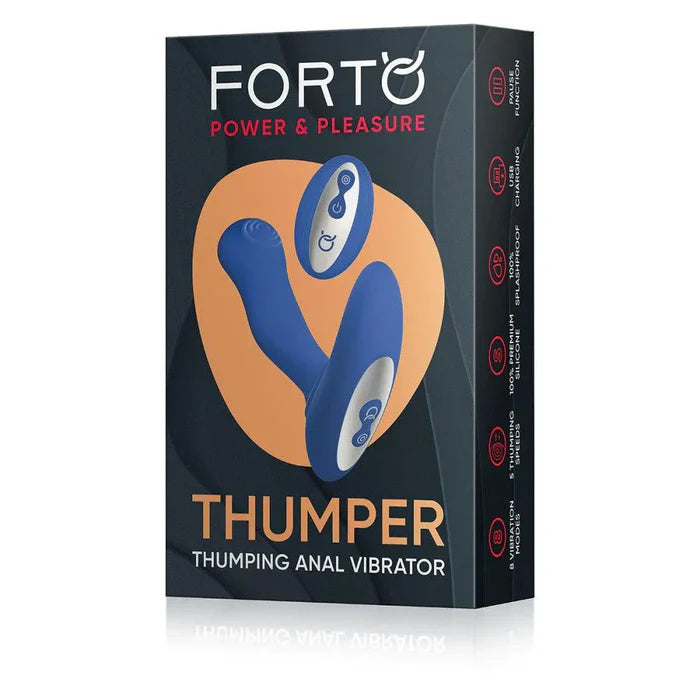 Forto Thumper Rechargeable Remote-Controlled Silicone Thumping Anal Vibrator