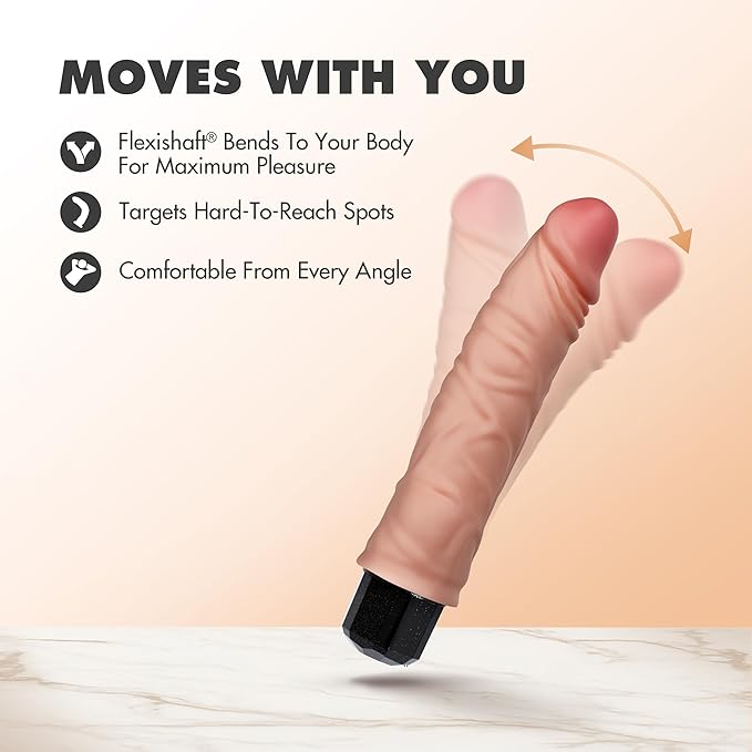 Blush Dr. Skin Dr. Hunt 8.75" Realistic Silicone Vibrating Dildo
