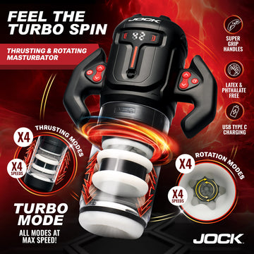 Jock Turbo Spin Thrusting & Rotating Masturbator