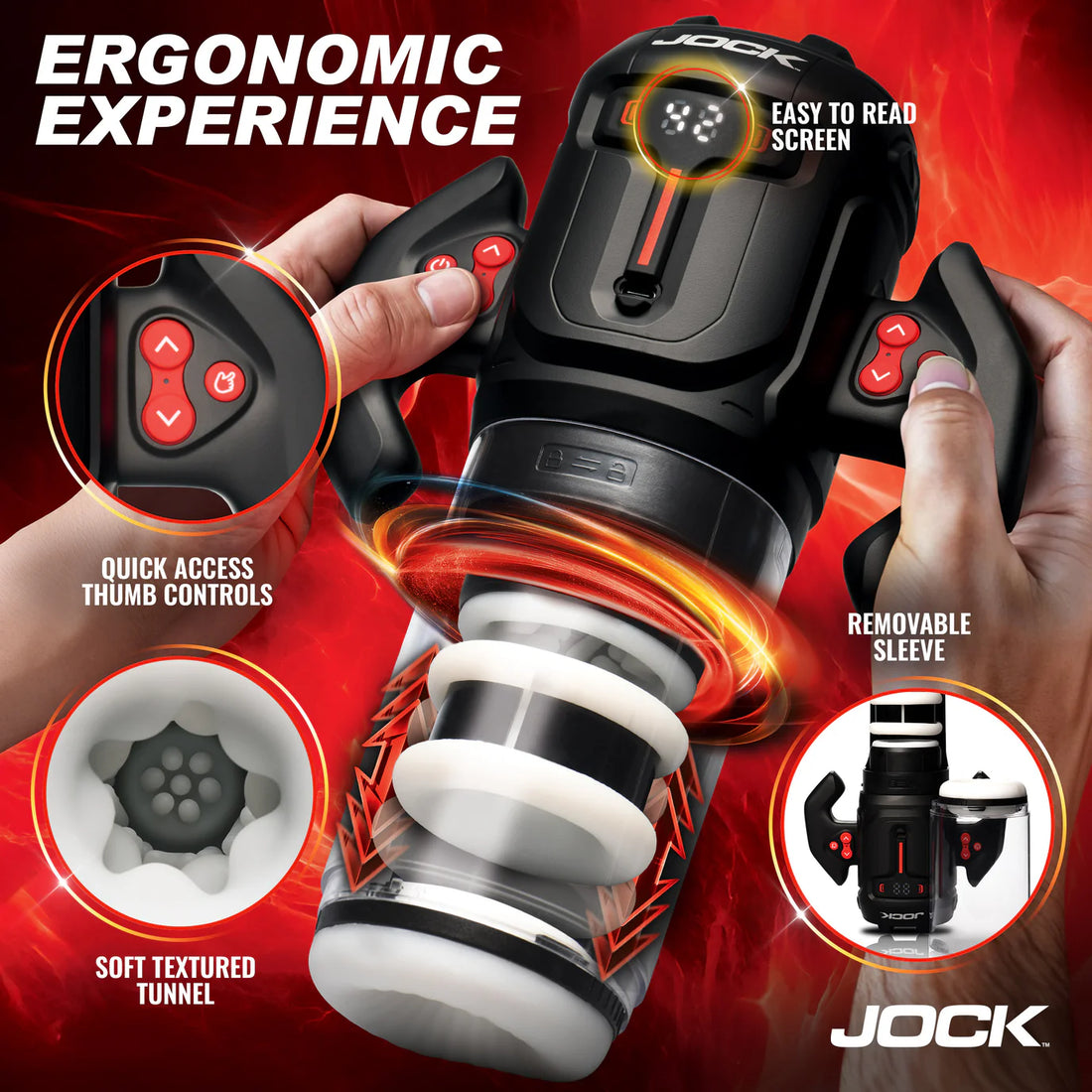 Jock Turbo Spin Thrusting & Rotating Masturbator