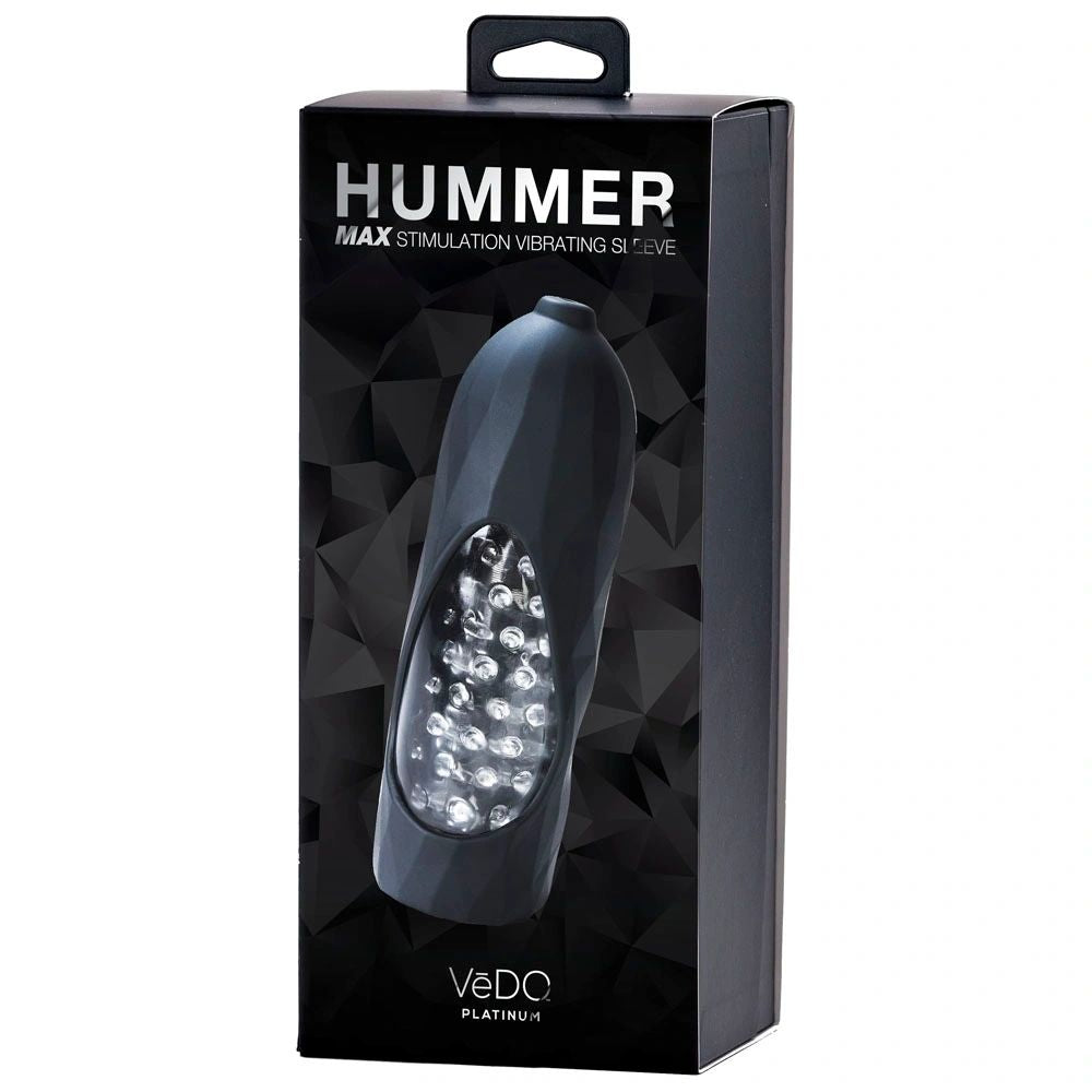 Vedo Hummer 2.0 Rechargeable Vibrating Sleeve Black Pearl